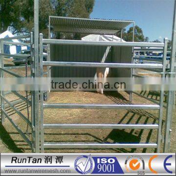 ISO9001 anping factory high quality galvanized horse corrals with panels /portableTexas gate cattle fence/pasture panel