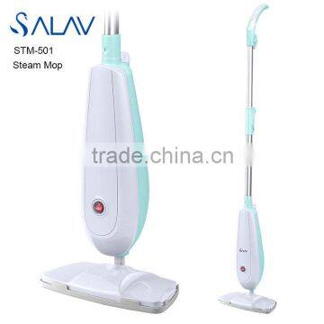 SALAV Professional Steam Mop STM-501 With Button (White and Tiffany)