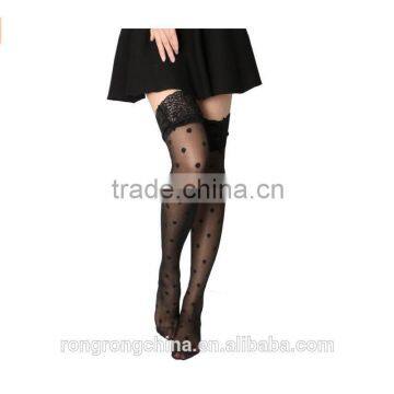 Sexy Womens Lace Top Silk Mesh Stockings Fashion Style Thigh High                        
                                                Quality Choice