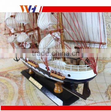 Great Yacht Scale Assembly Handcraft Wooden Sailing Boat Model photo-6