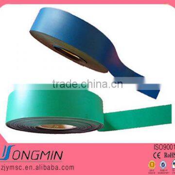 flexible rubber curved magnetic guide tape with laminate color