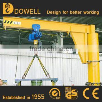 Light Weight Overload Protection electric hoist manual jib crane