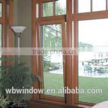 Hot Sale 2016 PVC Tilt and Turn Window With Wood Color photo-3