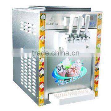 PC transparent material table top soft ice cream machine