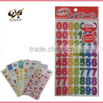 number stickers