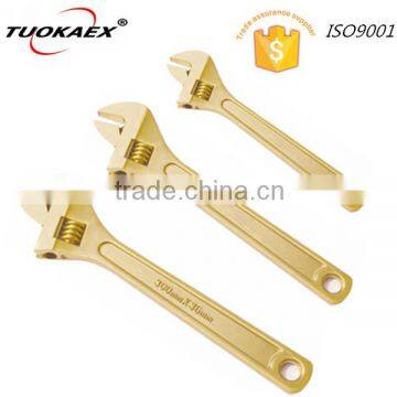 Spark free tool aluminum bronze safety hand tools adjustable wrench