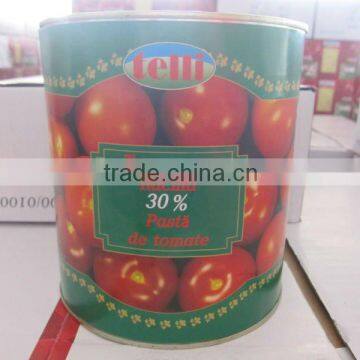 3000g reliable quality ketchup recipe tomato paste of brix 28-30%