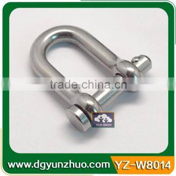 4mm Stainless steel D shackle for paracord bracelet, stainless steel D shackle with clevis pins