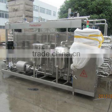 Tubular milk pasteurizer