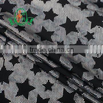 polyester spandex jacquard flock fabric for underwear