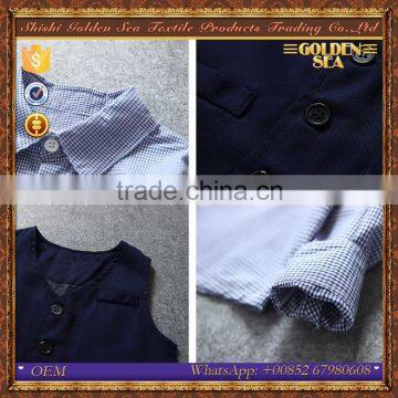 New Coming Autumn Vest Shirt Pants Boy 3 Pieces Suits photo-4