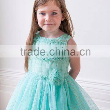 TURQUOISE AND GOLD SEQUIN BIRTHDAY DRES