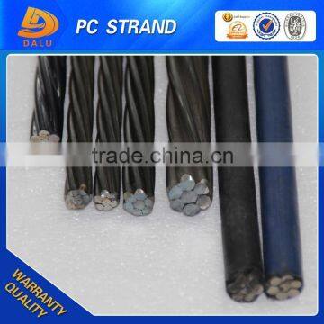 7 Wire Prestressing Concrete 12.7mm and 15.2mm Unbonded Strand for Building Material