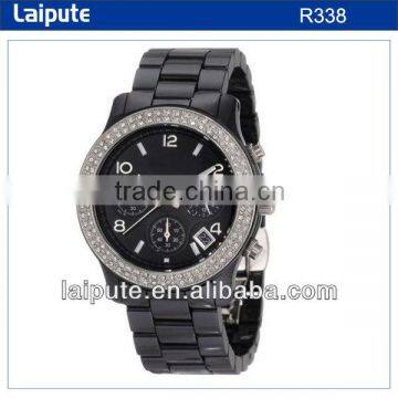 Fashion men wristwatches stainless steel back water resistant