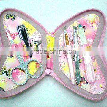 mini manicure set with butterfly box