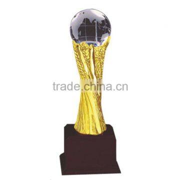 Personality Crystal Globe Ball Resin Sports Trophy