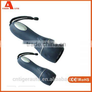 2016 Wholesale Dry Battery Rubber Led Flashlight Torch