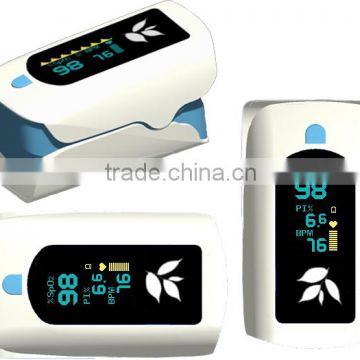 CE approved OLED display SPO2 PR oximeter portable fingertip pulse oximeter/pediatric pulse oximeter