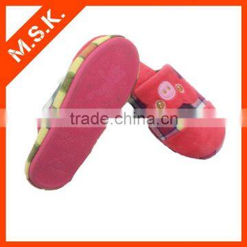 High Quality plaid patch bear wholesale kids indoor eva slipper