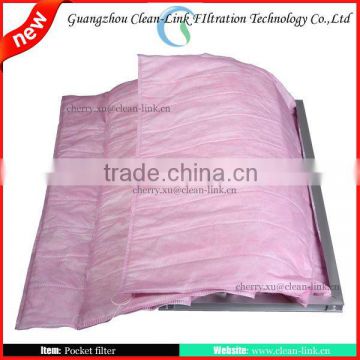 85% Nonwoven Pocket Filter Supplier