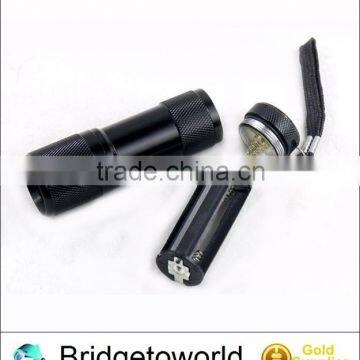 9 LED UV Aluminum Pocket Flashlight photo-2