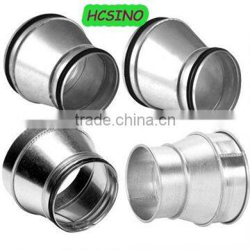 Galvanized Steel Pipe Reducer, Concentric Seam locked Reducer