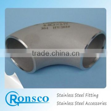 Stainless Steel 90-degree LR Elbow, ASME/ANSI B16.9 Standard