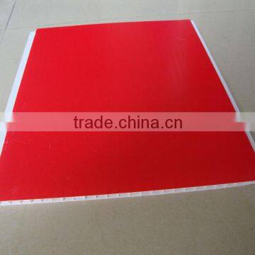 Red design hot stamping pvc ceiling panel