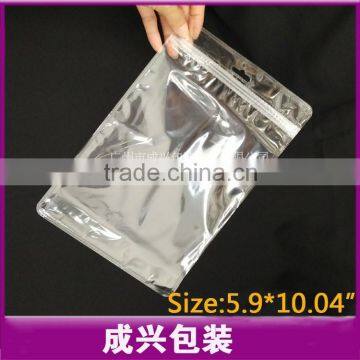 7 inch cover zipper pouch for talet pc/strong pvc poly bag/double side clear plastic bags