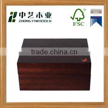 Original finished wood tea storage nature wood box new design in 2016