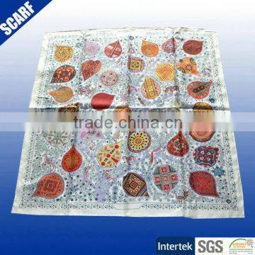 Turkish silk scarf/wholesale China cheap square turkish silk scarf