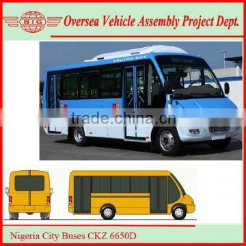 assemble the 6.5M diesel small passenger bus in Nigeria