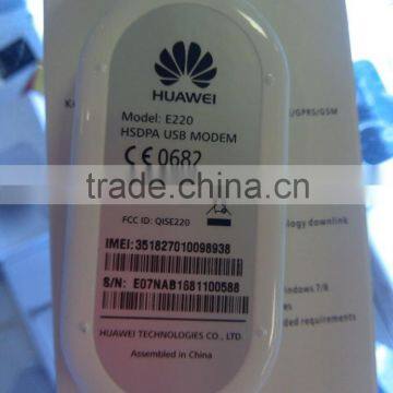 Original Unlock HSDPA 7.2Mbps HUAWEI E220 3G USB Stick And 3G USB Modem