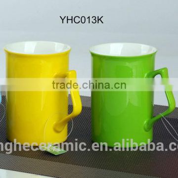 All kinds of Bright color glazed new bone china coffee mugs