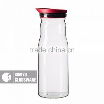 SAMYO handmade customed home usage hot sale clear borosilicate glass bottle