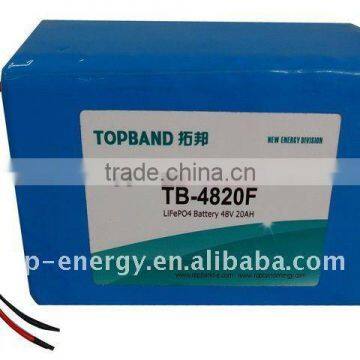 battery lithium ion 48v 20ah+BMS+case TB-4820F wholesale price