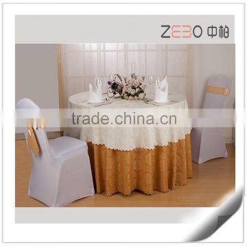 100% Polyester Luxurious Wedding Used Fancy Table Cloth Manufacturers