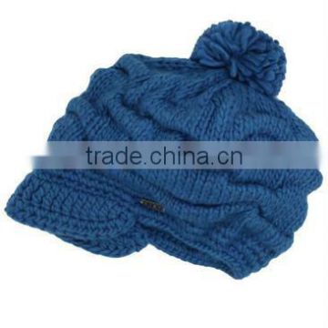 Stars Ruched Knit Beanie