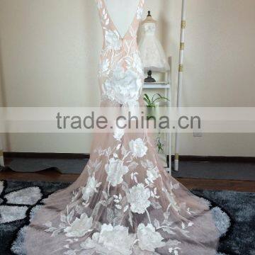 (JBH2016-14) MARRY YOU Transparent Sexy Bare Back Evening Dress photo-4