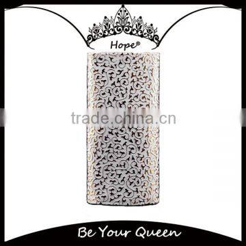 Gold Double Layer PU Leather Makeup Case