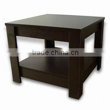 wooden melamine coffee table