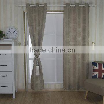 New arrival Modern Brief Style 100% Polyester Dandelion Jacquard Curtain & Curtain fabric