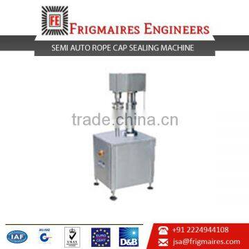 ISO Certified Semi Auto ROPP Cap Sealing Machine from India