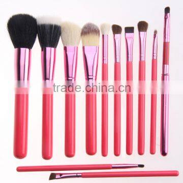 Professional Makeup Brush Set 12 pcs Kit Leather Cup Holder Case kit