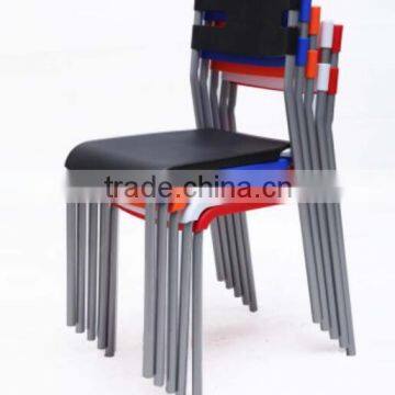 white plastic design dining chair