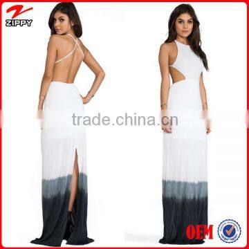 dip dye maxi dress crochet lace top long dress dress