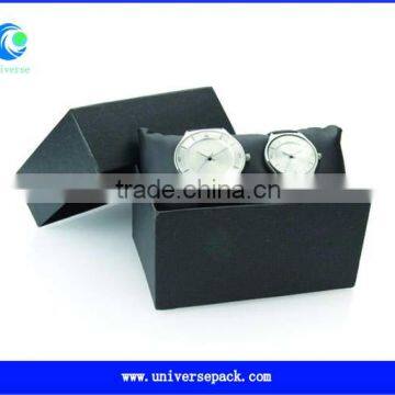 Double Packing Watch Box Black Paperboard For Packing Customized