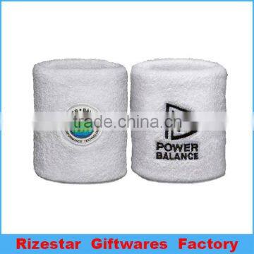 embroidery cotton terry toweling sport sweatband