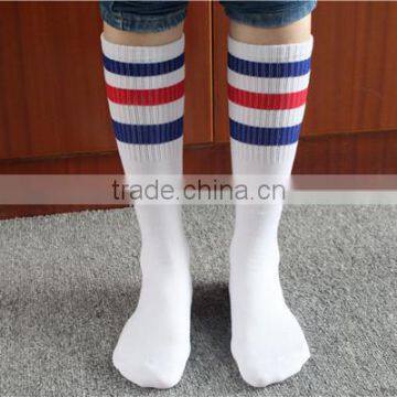 white soccer sock sport stripped socks