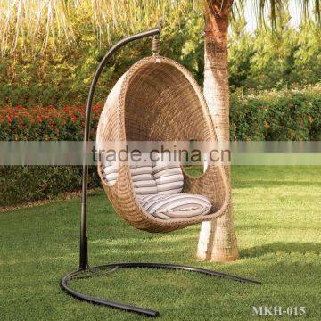 Best Selling Outdoor Furniture Hanging Chair Egg Chair-Swing Chair (Steel frame with power coated, waterproof fabric hand woven)